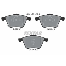 TEXTAR fékbetétkészlet, tárcsafék 2400201 autóalkatrész