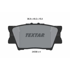 TEXTAR fékbetétkészlet, tárcsafék 2433801 autóalkatrész