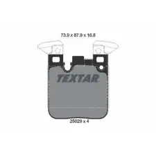 TEXTAR fékbetétkészlet, tárcsafék 2502901 fékbetét