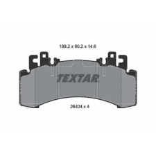 TEXTAR fékbetétkészlet, tárcsafék 2640401 fékbetét
