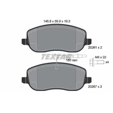 TEXTAR fékbetétkészlet, tárcsafék TEXTAR 2026101 autóalkatrész