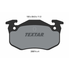 TEXTAR fékbetétkészlet, tárcsafék TEXTAR 2097401 autóalkatrész