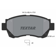 TEXTAR fékbetétkészlet, tárcsafék TEXTAR 2179101 autóalkatrész