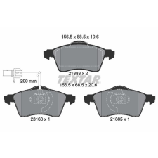 TEXTAR fékbetétkészlet, tárcsafék TEXTAR 2188501 autóalkatrész