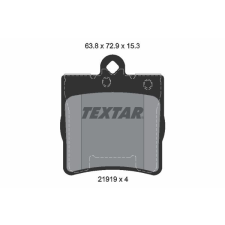 TEXTAR fékbetétkészlet, tárcsafék TEXTAR 2191901 autóalkatrész