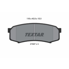 TEXTAR fékbetétkészlet, tárcsafék TEXTAR 2194701 autóalkatrész