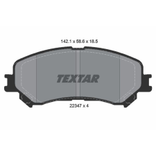 TEXTAR fékbetétkészlet, tárcsafék TEXTAR 2234701 autóalkatrész