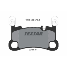 TEXTAR fékbetétkészlet, tárcsafék TEXTAR 2246801 autóalkatrész