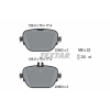 TEXTAR fékbetétkészlet, tárcsafék TEXTAR 2260201