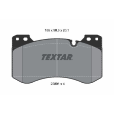 TEXTAR fékbetétkészlet, tárcsafék TEXTAR 2289101 autóalkatrész