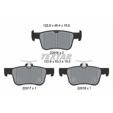 TEXTAR fékbetétkészlet, tárcsafék TEXTAR 2291601 autóalkatrész