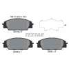 TEXTAR fékbetétkészlet, tárcsafék TEXTAR 2317801