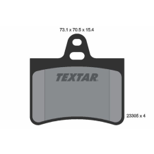 TEXTAR fékbetétkészlet, tárcsafék TEXTAR 2330501 autóalkatrész