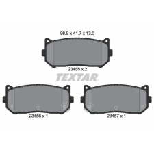 TEXTAR fékbetétkészlet, tárcsafék TEXTAR 2345501 autóalkatrész
