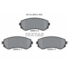TEXTAR fékbetétkészlet, tárcsafék TEXTAR 2350201 autóalkatrész