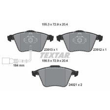 TEXTAR fékbetétkészlet, tárcsafék TEXTAR 2391301 autóalkatrész