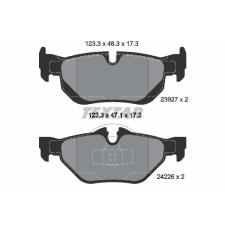 TEXTAR fékbetétkészlet, tárcsafék TEXTAR 2392701 autóalkatrész