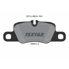 TEXTAR fékbetétkészlet, tárcsafék TEXTAR 2455402 autóalkatrész