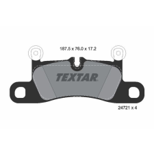 TEXTAR fékbetétkészlet, tárcsafék TEXTAR 2472101 autóalkatrész