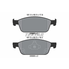 TEXTAR fékbetétkészlet, tárcsafék TEXTAR 2555501 autóalkatrész