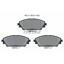 TEXTAR fékbetétkészlet, tárcsafék TEXTAR 2587501 autóalkatrész