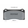 TEXTAR fékbetétkészlet, tárcsafék TEXTAR 2627501
