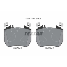 TEXTAR fékbetétkészlet, tárcsafék TEXTAR 2647602 autóalkatrész