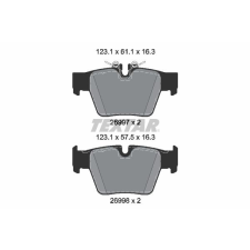 TEXTAR fékbetétkészlet, tárcsafék TEXTAR 2699701 autóalkatrész