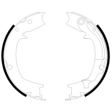 TEXTAR Fékpofakészlet, rögzítőfék TEXTAR 91066400 fékbetét