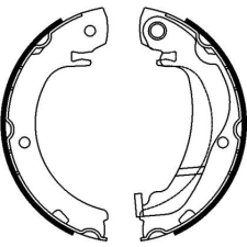 TEXTAR fékpofakészlet, rögzítőfék TEXTAR 91074300 autóalkatrész