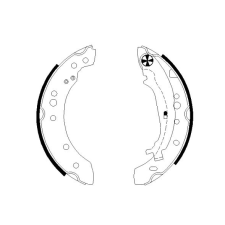 TEXTAR Fékpofakészlet TEXTAR 91068800 fékbetét