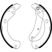 TEXTAR fékpofakészlet TEXTAR 91077500 autóalkatrész