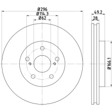 TEXTAR Féktárcsa TEXTAR 92135800 féktárcsa