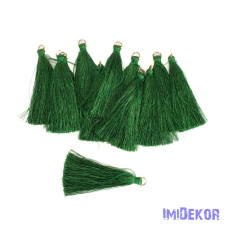  Textil bojt 6cm 12db/cs - Sötétzöld dekorációs kellék