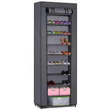  Textil cipőszekrény , grafit , 10 polc , 28 x 58 x 175 cm - Massido bútor