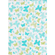  Textil pelenka 1db - Pillangó #kék-zöld mosható pelenka