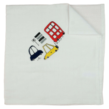 Textil Pelenka 70x70cm - Autó #fehér mosható pelenka