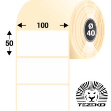 Tezeko 100 * 50 mm, öntapadós termál etikett címke (1600 címke/tekercs) etikett