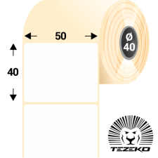 Tezeko 50 * 40 mm, öntapadós papír etikett címke (1700 címke/tekercs) etikett