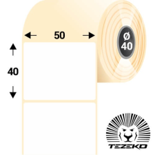 Tezeko 50 * 40 mm, öntapadós termál etikett címke (1200 címke/tekercs) etikett