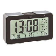 TFA Hőmérő fekete MCT60254001 fényérzékelővel ébresztőóra