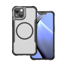 TFO Defender Carbon MagSafe-kompatibilis tok iPhone 15 - fekete tok és táska