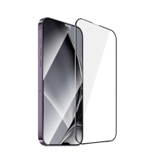 TFO Fémszegélyes edzett üveg fekete szegéllyel iPhone 14 Pro Max mobiltelefon kellék
