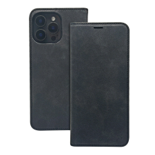 TFO Smart Suede könyvtok Motorola Moto G54/G54 Power - fekete tok és táska