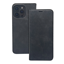 TFO Smart Suede könyvtok Xiaomi Redmi 13C 4G/5G / Poco C65 - fekete tok és táska