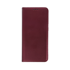 TFO Telefontok Motorola Moto E13 - Smart Magnetic burgundy szilikon keretes mágneses könyvtok tok és táska