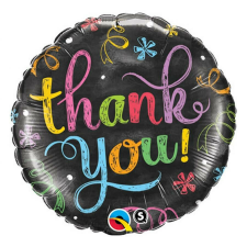  Thank You Chalkboard fólia lufi 46 cm party kellék