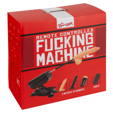  The Banger RC Fucking Machine - szexgép 2 dildóval és műpuncival (fekete-natúr) szexhinta, szexgép
