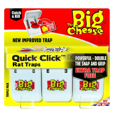  The Big Cheese Quick click patkánycsapda csalétekkel 3db/cs. riasztószer