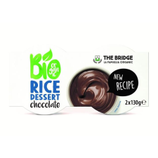  THE BRIDGE Növényi desszert, bio, 2x130 g, THE BRIDGE, rizs, csokis reform élelmiszer